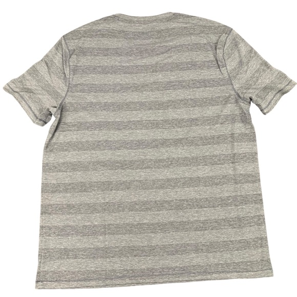 Shirt Reel Legends Short Sleeve Shirt NWT Grey White Stripped Size Large Po… - Picture 4 of 10